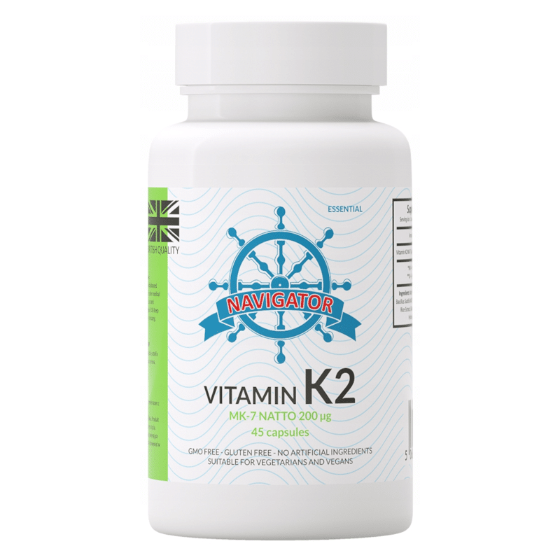 Witamina K2MK7 200µg Natto Navigator - Zdrowe kości, wsparcie układu naczyniowo - sercowego