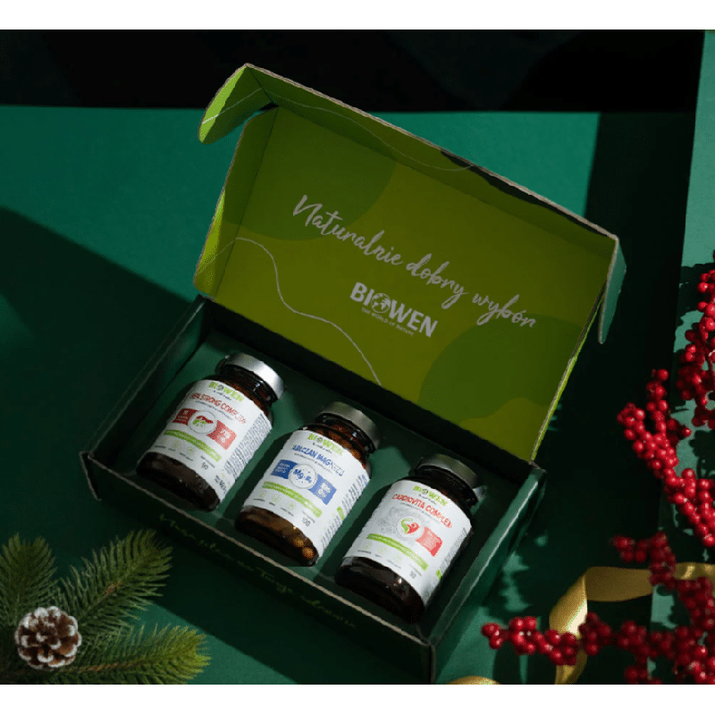 Zestaw dla Taty Biowen - Hepa Strong Complex, Cardiovita Complex i Jabłczan Magnezu z Witaminą B6