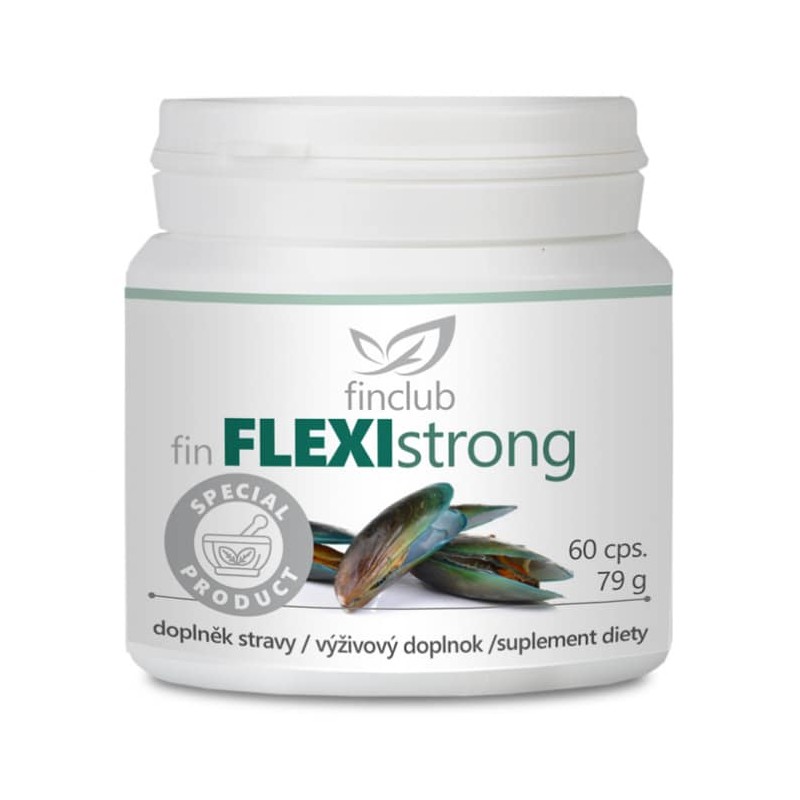 Flexistrong Finclub - Ekstrakt z małży nowozelandzkich - 60 kapsułek