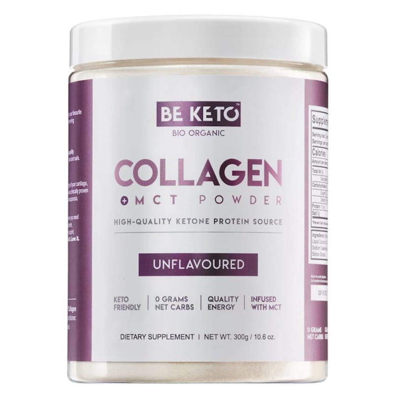 Kolagen z olejem MCT BeKeto w proszku 300 g - Różne smaki
