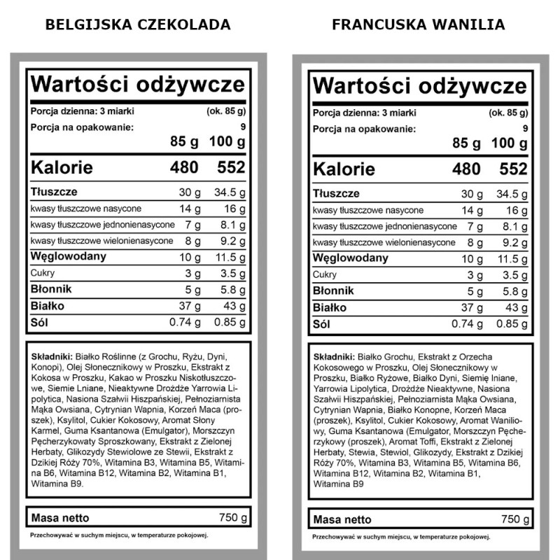 Keto Posiłek w 30 sekund BeKeto 750 g - Różne smaki
