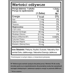 Keto Żelki Misie BeKeto - Zielone jabłko - 60 żelek