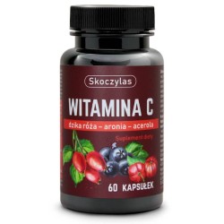 Witamina C TRIO Dzika Róża, aronia, acerola Skoczylas - 60 kapsułek