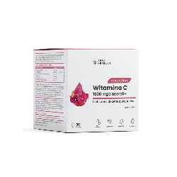 Aura Herbals Witamina C 1000 mg - Wspiera układ odpornościowy i nerwowy - 30 saszetek