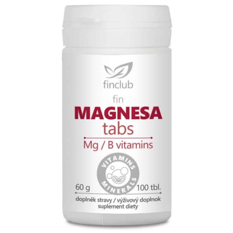 Magnesatabs Finclub - Źródło magnezu i witamin z grupy B - 100 tabletek