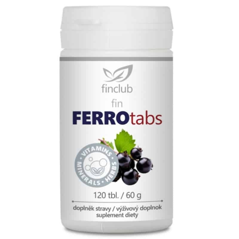 Ferrotabs Finclub - Żelazo pochodzenia roślinnego - 120 tabletek
