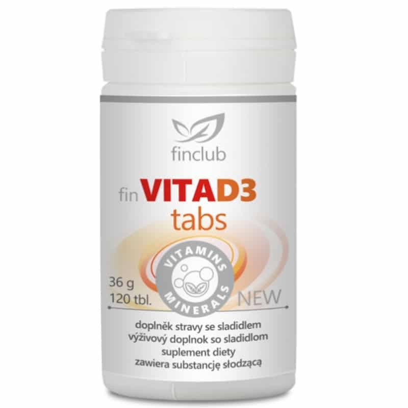 VitaD3tabs Finclub - Źródło witaminy D3 - 120 tabletek