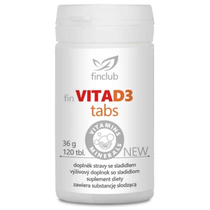 VitaD3tabs Finclub - Źródło witaminy D3 - 120 tabletek