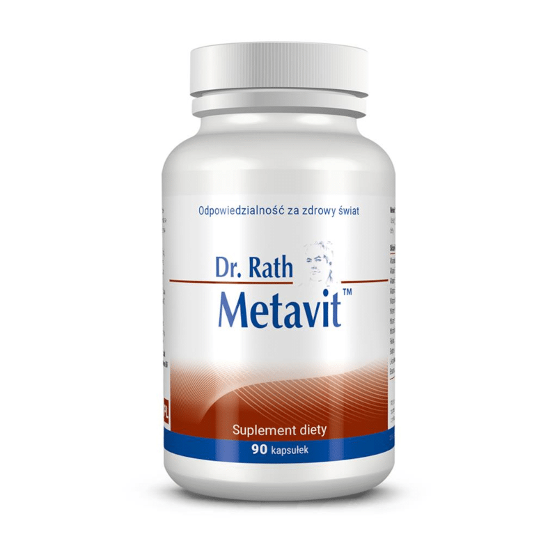 Dr. Rath Metavit - Witaminy i minerały dla wsparcia układu krążeniowego i odpornościowego - 90 kapsułek