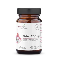 Aura Herbals Selen 200 µg - wsparcie odporności i pracy tarczycy - 60 kapsułek