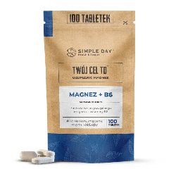 Twój Cel To Magnez B6 - Kompleksowa suplementacja dla mięśni, kości i układu nerwowego - 100 tabletek