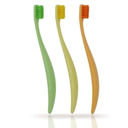 Zestaw szczoteczek do zębów Promis TRIO z bioplastiku - 3 sztuki