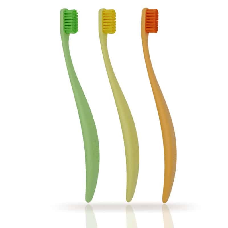 Zestaw szczoteczek do zębów Promis TRIO z bioplastiku - 3 sztuki
