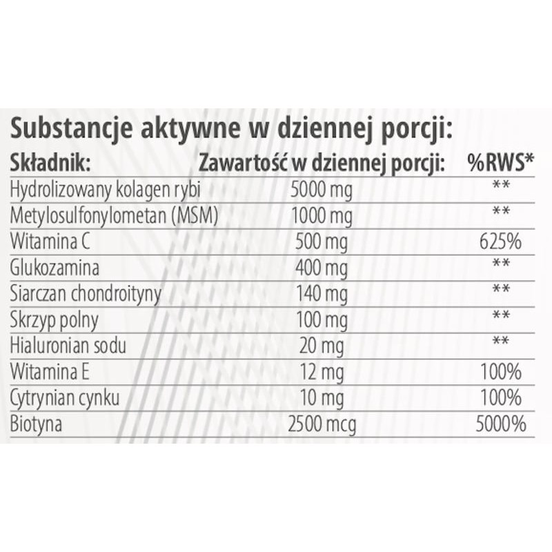 Kolagen PRO + Biotyna Nutricion House Naturalny kolagen rybi - 30 saszetek