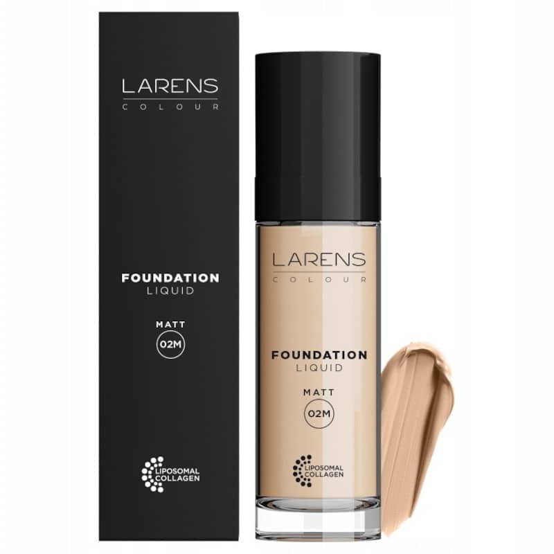 Matujący podkład pielęgnacyjny Larens Liquid Foundation Matt WellU - 30 ml