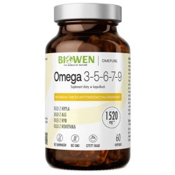 Omega 3-5-6-7-9 Biowen - Pełne spektrum kwasów omega - 60 kapsułek