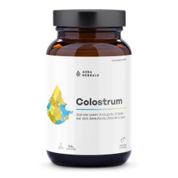 Aura Herbals Colostrum Kwaśna Cytryna 500 mg - Zwiększenie odporności i witalności - proszek 66g