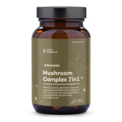 Aura Herbals Mycodrop Mushroom Complex 7w1 - naturalne wsparcie organizmu - 60 kapsułek