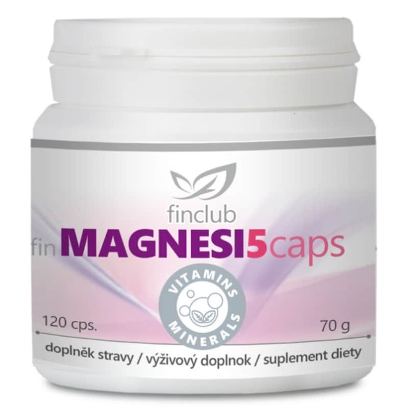 Magnesi5caps Finclub - Pięć form magnezu - 120 kapsułek