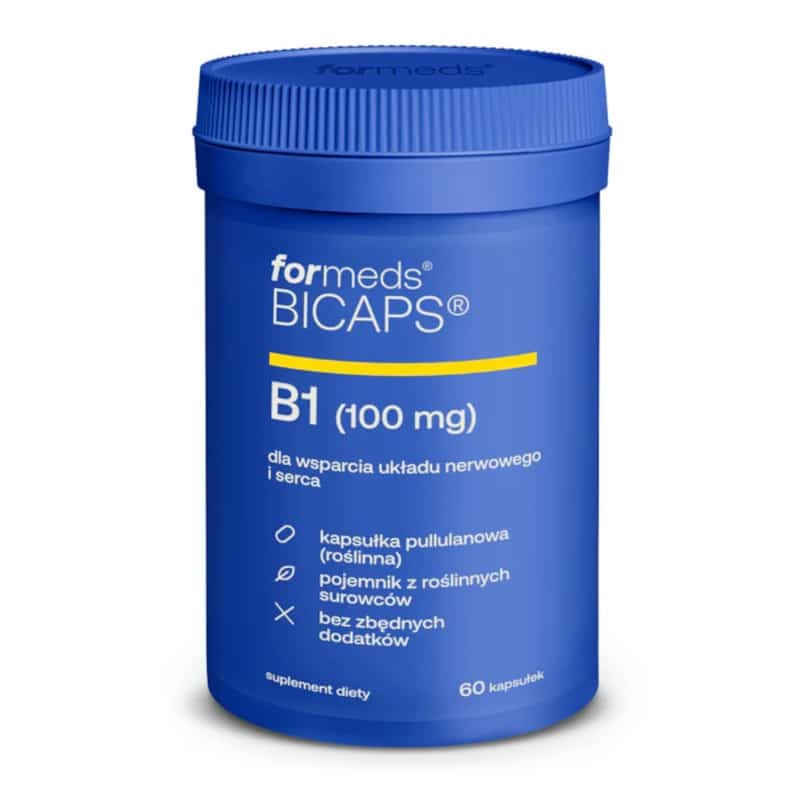 Formeds Bicaps B1 100 mg - wsparcie układu nerwowego i serca - 60 kapsułek