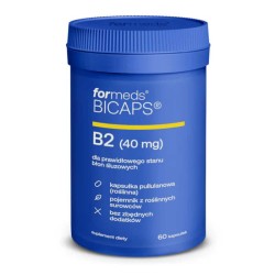 Formeds Bicaps B2 40 mg - wsparcie energii, skóry i układu nerwowego - 60 kapsułek