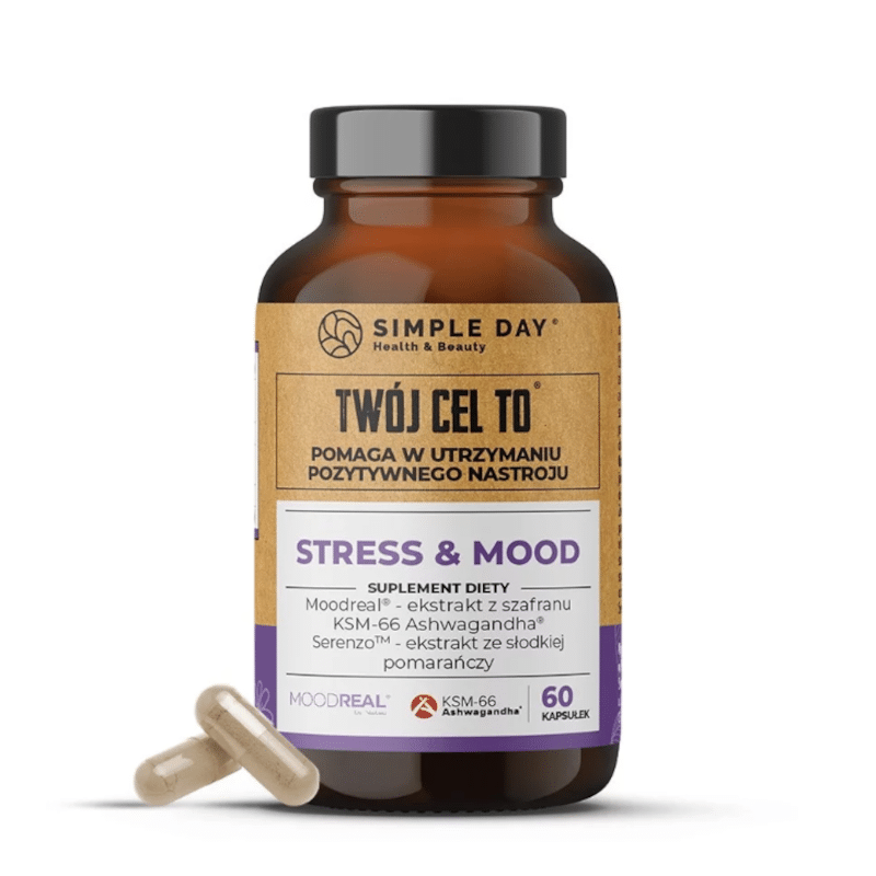 Twój Cel To Stress & Mood - Kompleksowe wsparcie dla równowagi psychicznej i odporności na stres - 60 kapsułek