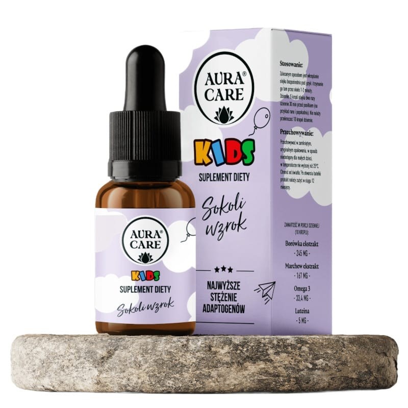Aura Care Sokoli wzrok kids - wsparcie wzroku dziecka - 15 ml
