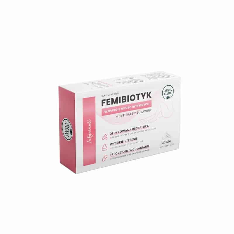 Aura Care Femibiotyk - wsparcie zdrowia intymnego kobiet - 30 kapsułek