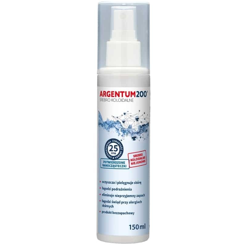 Srebro Koloidalne 25 ppm Argentum 200 Aura Herbals - 150 ml areozol