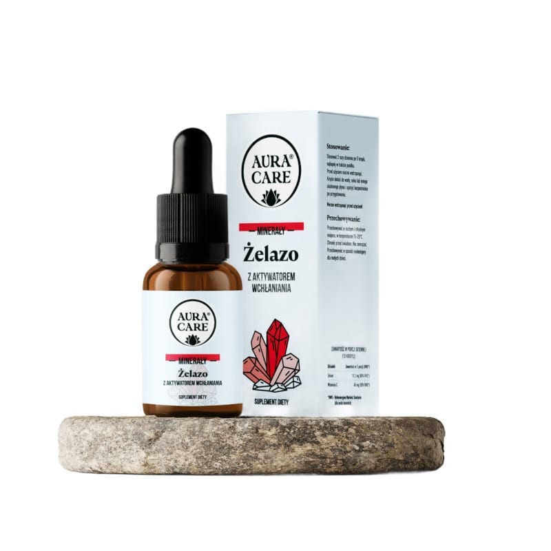 Aura Care Żelazo w płynie - szybkie wsparcie energii, koncentracji i odporności - 15 ml
