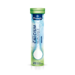 Protego Calcium Musujące - Wsparcie w postaci wapnia dla kości, zębów i mięśni - 20 tabletek musujących