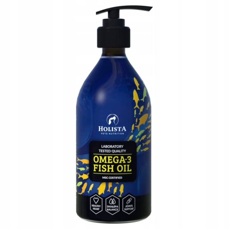 Olej Omega 3 dla psa i kota Holista Omega 3 Fish Oil - Naturalne źródło zdrowia i energii