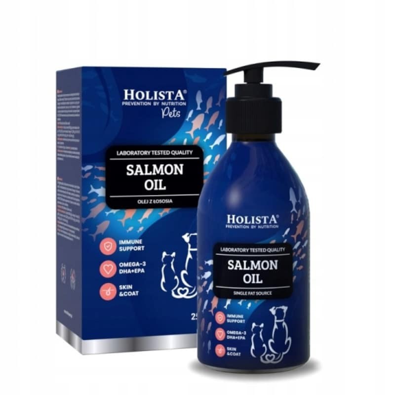 Olej z łososia dla psa i kota Holista Salmon Oil - Naturalne Omega 3 z Łososia Atlantyckiego