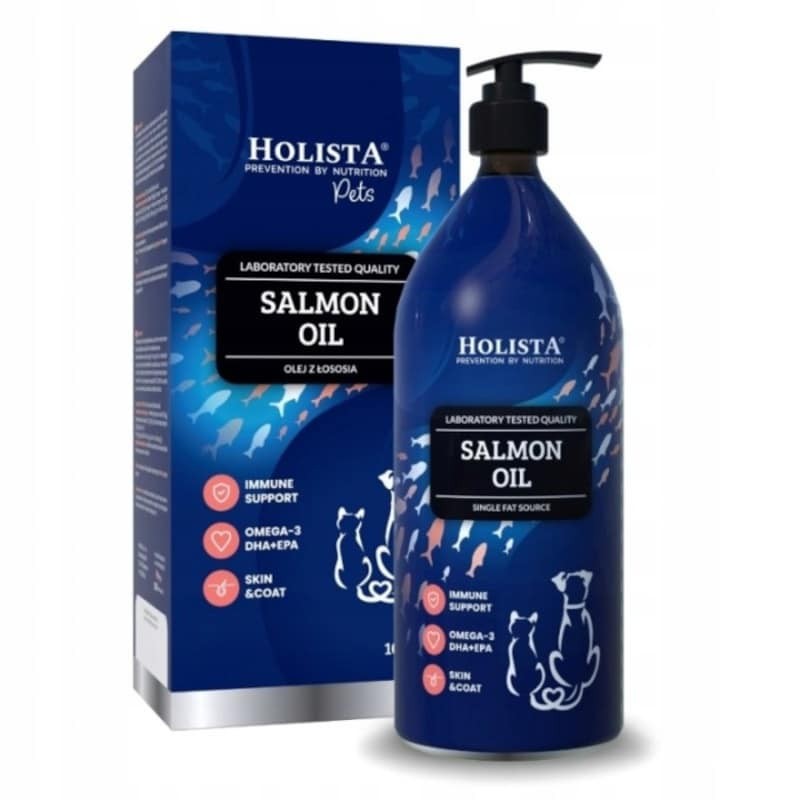 Olej z łososia dla psa i kota Holista Salmon Oil - Naturalne Omega 3 z Łososia Atlantyckiego
