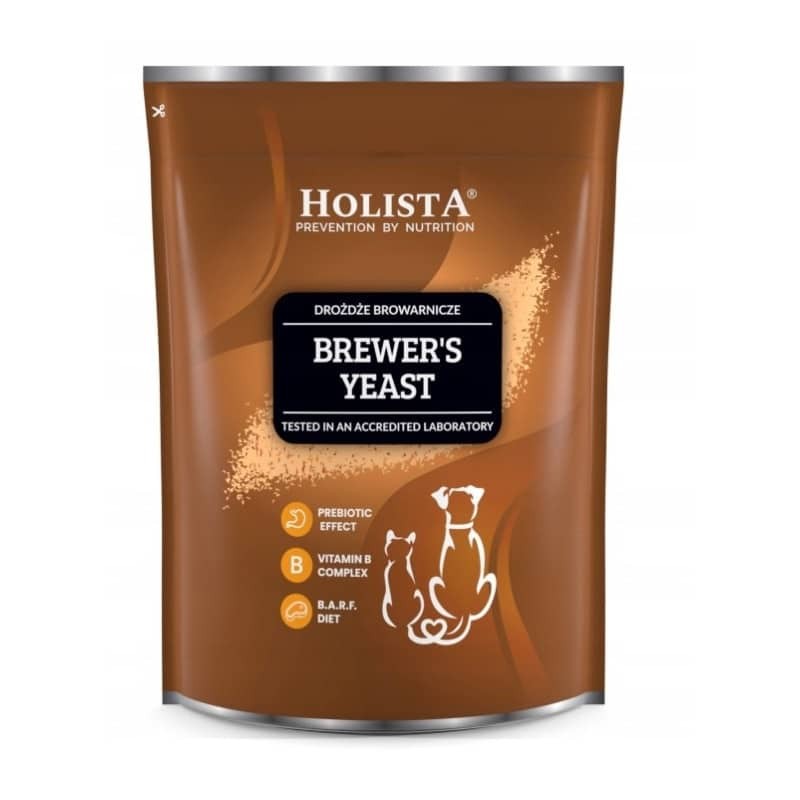 Drożdże browarnicze dla psa i kota Holista Brewer's Yeast - na sierść, skórę i trawienie