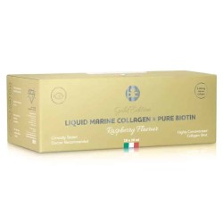 Płynny Kolagen Morski z Czystą Biotyną o smaku malinowym The Collagen Company – 10 x 30 ml