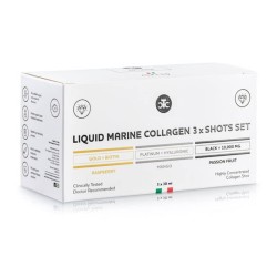 Płynny Kolagen Morski Mix Smaków The Collagen Company Zestaw 3 x Shot po 30 ml