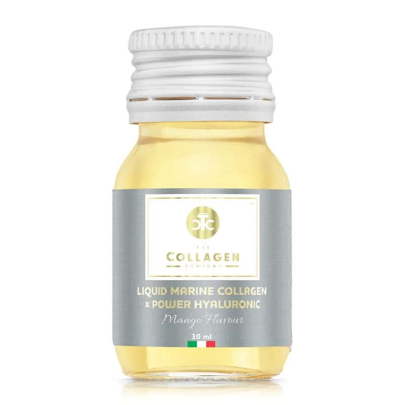 Płynny Kolagen Morski z Kwasem Hialuronowym o smaku Mango The Collagen Company – 10 x 30 ml