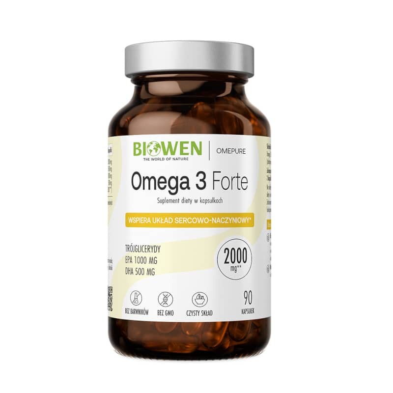 Omega 3 Forte Biowen - Wsparcie zdrowia - 90 kapsułek