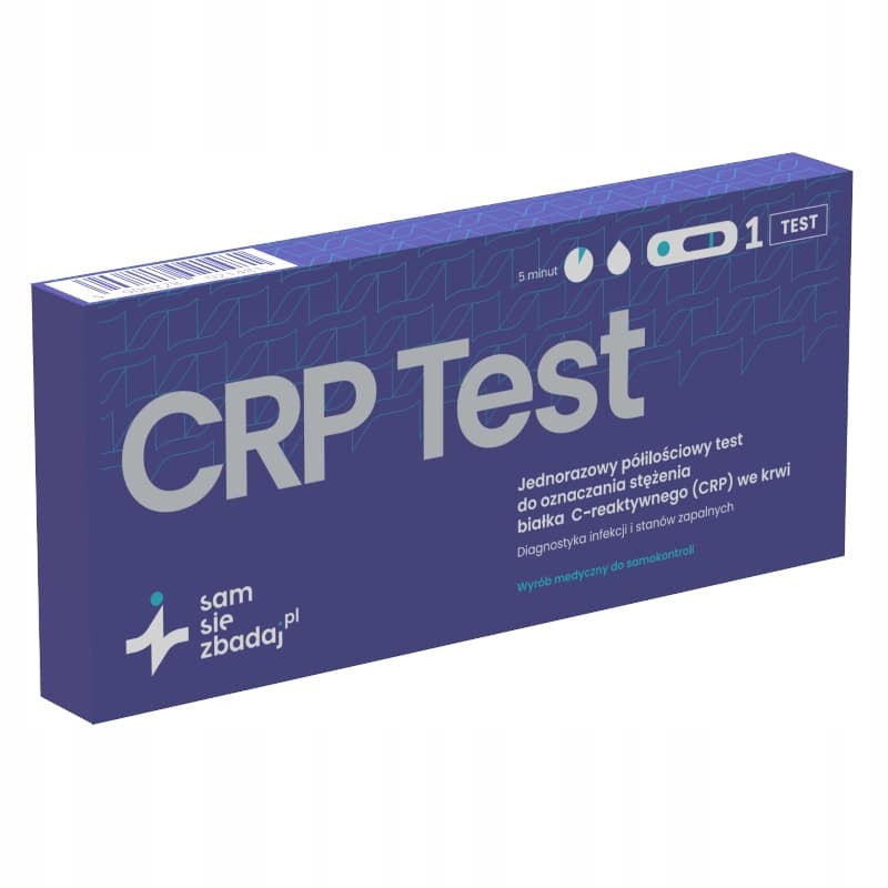 Domowy test CRP Sam Się Zbadaj - szybka ocena stanu zapalnego bez wychodzenia z domu