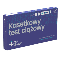 Kasetkowy test ciążowy hCG Sam Się Zbadaj - pewny wynik już po 3 minutach