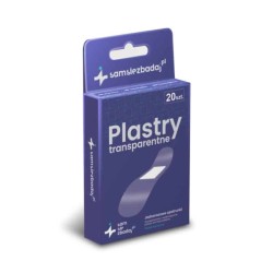 Plastry transparentne 20 sztuk Sam Się Zbadaj - Dyskretna ochrona drobnych ran każdego dnia
