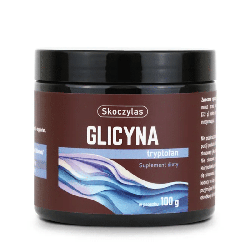 Glicyna Skoczylas – Wysokiej jakości źródło L-glicyny i L-tryptofanu w proszku - 100 gram