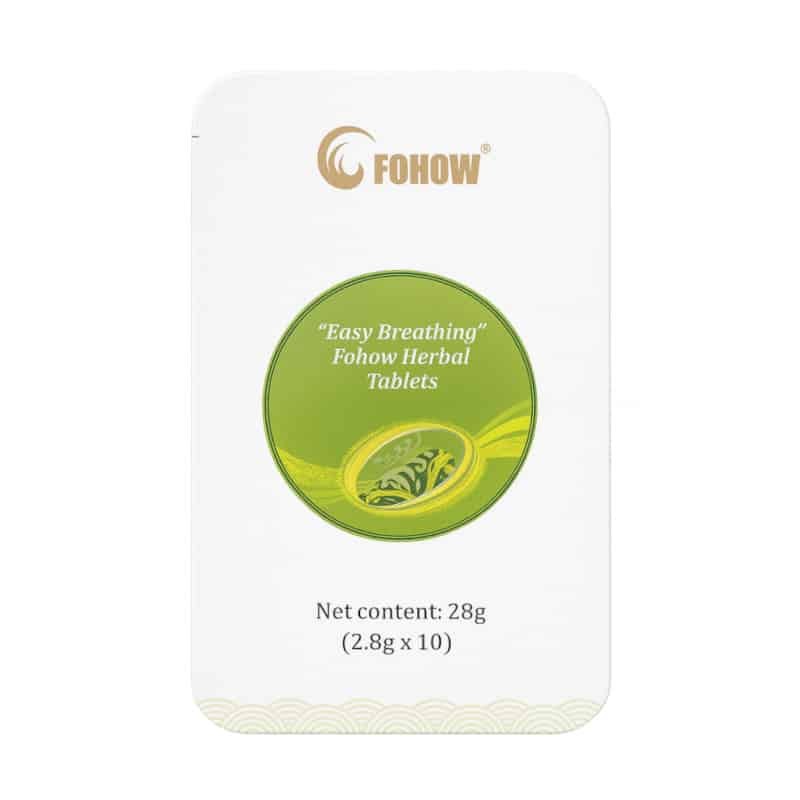 FOHOW Easy Breathing - ziołowe cukierki na gardło do ssania dla komfortu oddychania - 10 cukierków