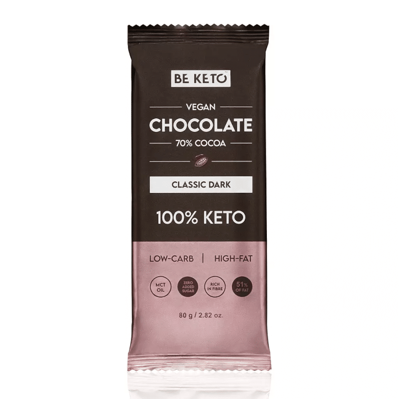 Wegańska Keto Czekolada z Olejem MCT BeKeto - Różne smaki 80 g
