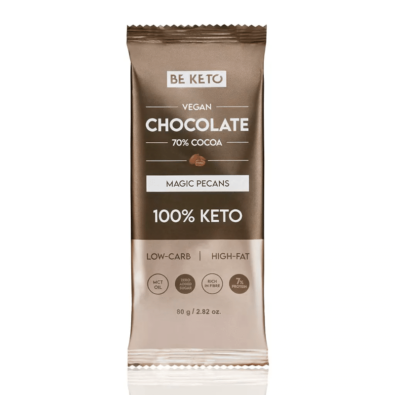 Wegańska Keto Czekolada z Olejem MCT BeKeto - Różne smaki 80 g
