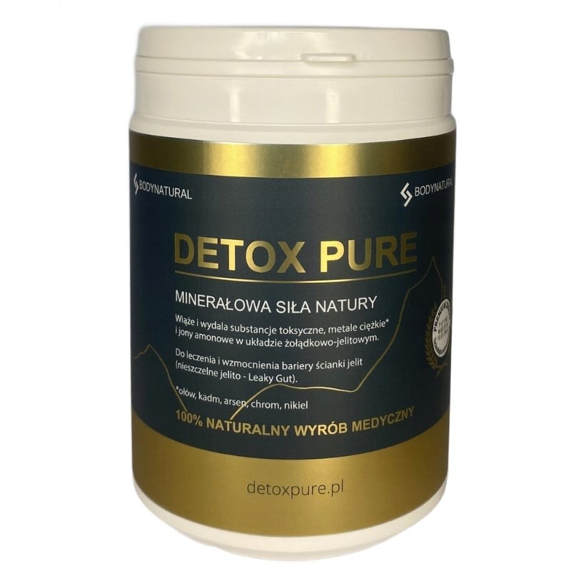 DETOX PURE Zeolit medyczny BodyNatural - Oczyszczanie jelit