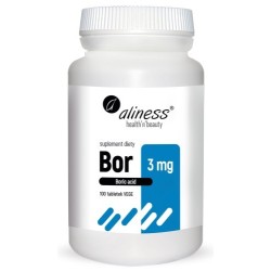 Bor 3 mg Aliness - Kwas borowy - 100 tabletek - Panda