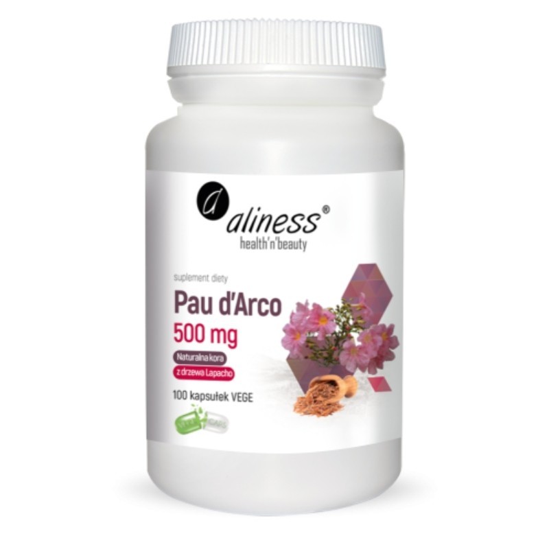 Pau dArco 500mg Aliness - 100 kapsułek - Panda