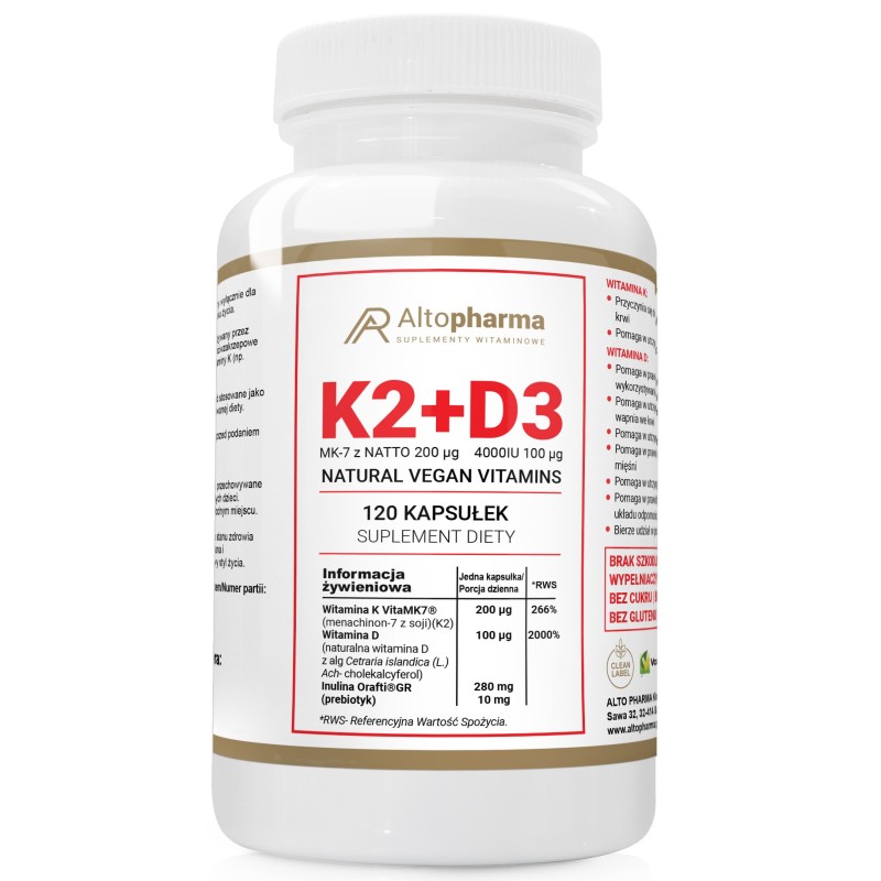 Witamina K2 Vita MK7 D3 4000IU Alto Pharma - Panda